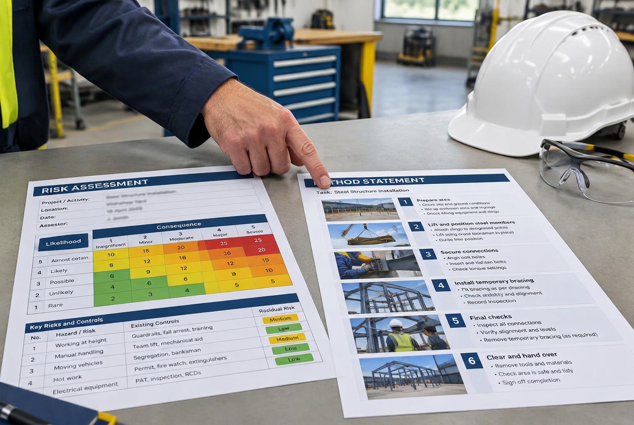 Risk Assessment vs Method Statement: What's the Difference?