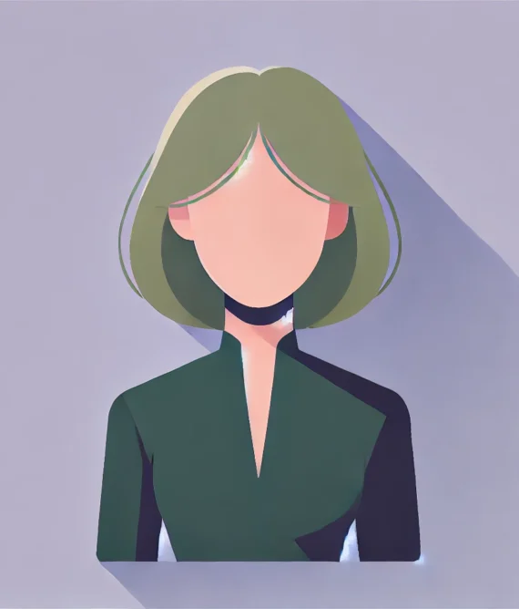DALL·E 2025-11-11 08.24.49 - Professional avatar headshot in flat vector style, head and shoulders clearly visible and centered. Female character with light skin tone and short bl